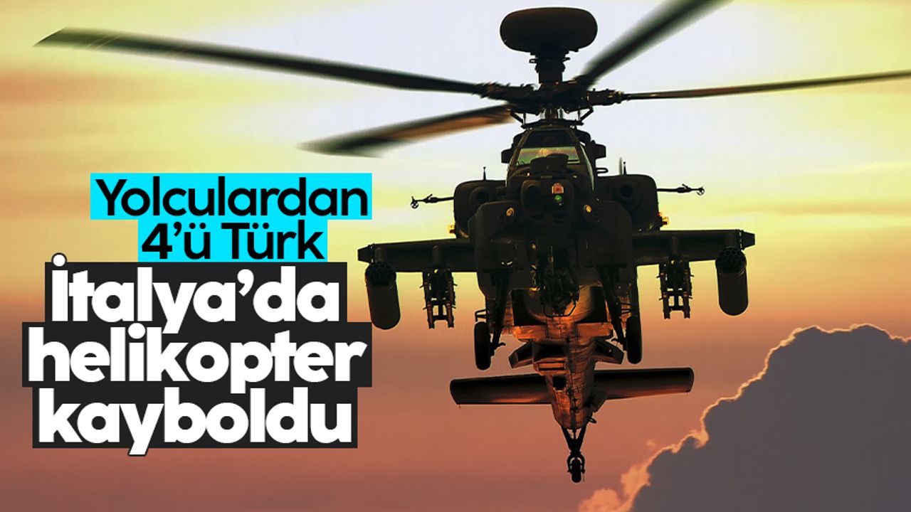 İtalya'da içinde 4 Türk'ün de olduğu helikopter kayboldu