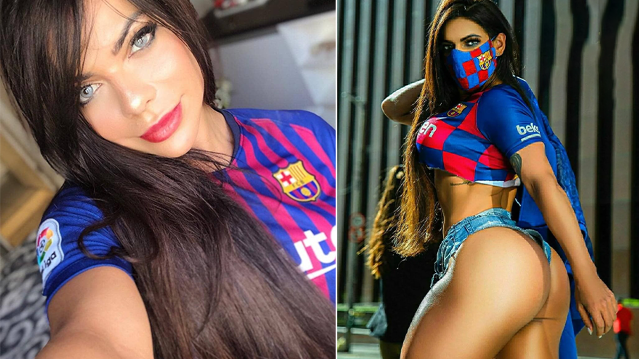 Suzy Cortez: Pique bana çok mesaj attı; Messi'nin formasını giydiğim fotoğrafları kıskanıyordu