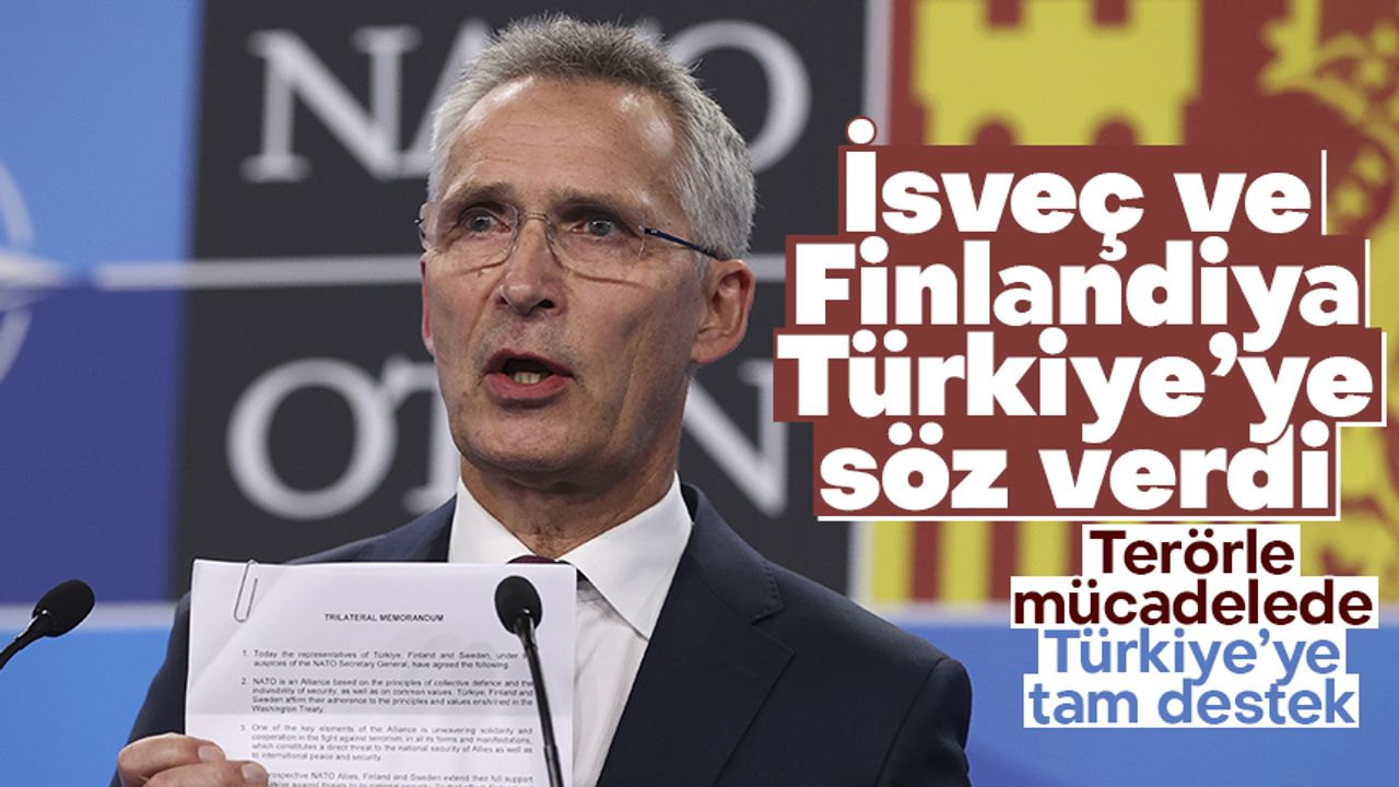 Jens Stoltenberg: “İsveç ve Finlandiya terörle mücadelede Türkiye’ye tam destek sözü verdi”