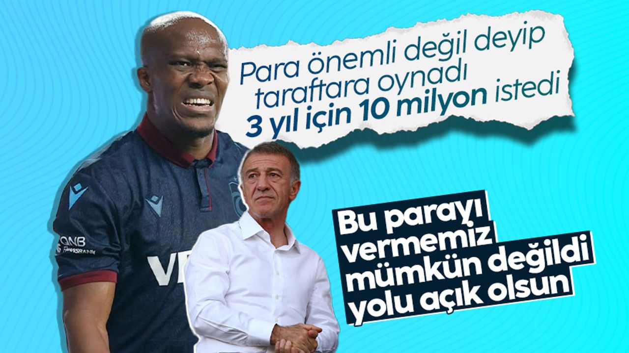 Ahmet Ağaoğlu: Nwakaeme bizden 3 sezon için 10 milyon Euro istedi
