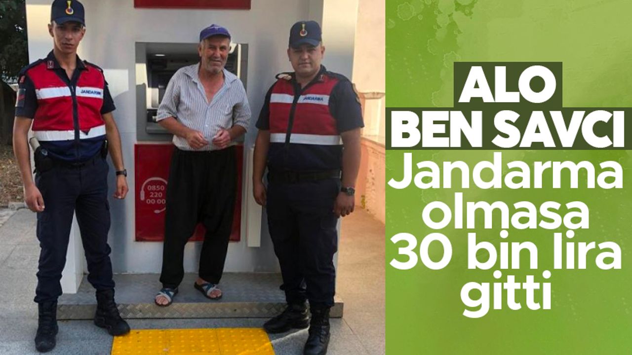 Antalya'da jandarma, yaşlı adamı dolandırılmak üzereyken kurtardı