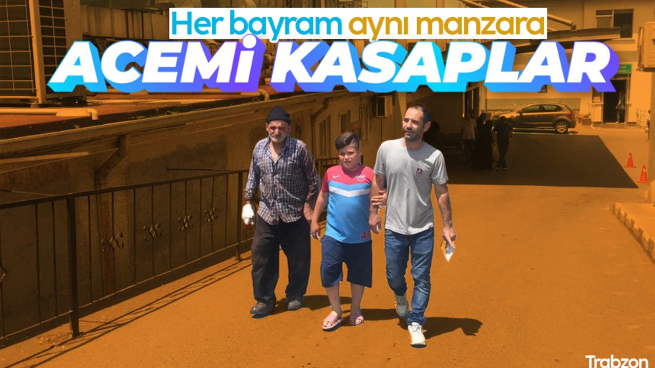 Trabzon'da acemi kasaplar hastanelik oldu
