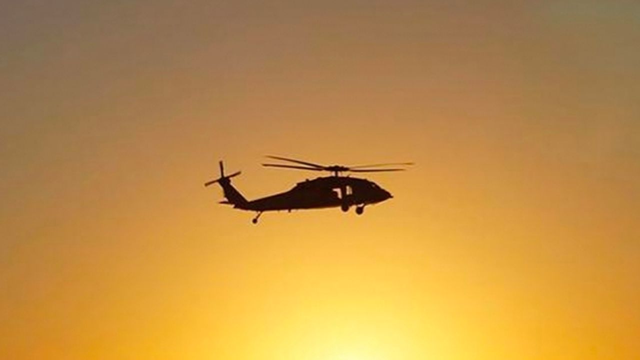 Gürcistan'da kaza yapanları kurtarmaya giden helikopter düştü