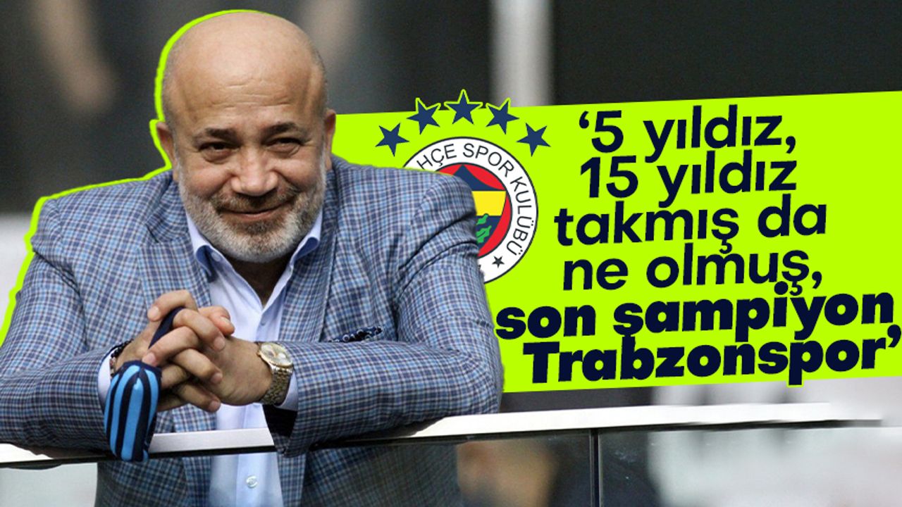 Murat Sancak'tan Fenerbahçe'nin 5 yıldızlı arma yorumu: Fasa fiso işler