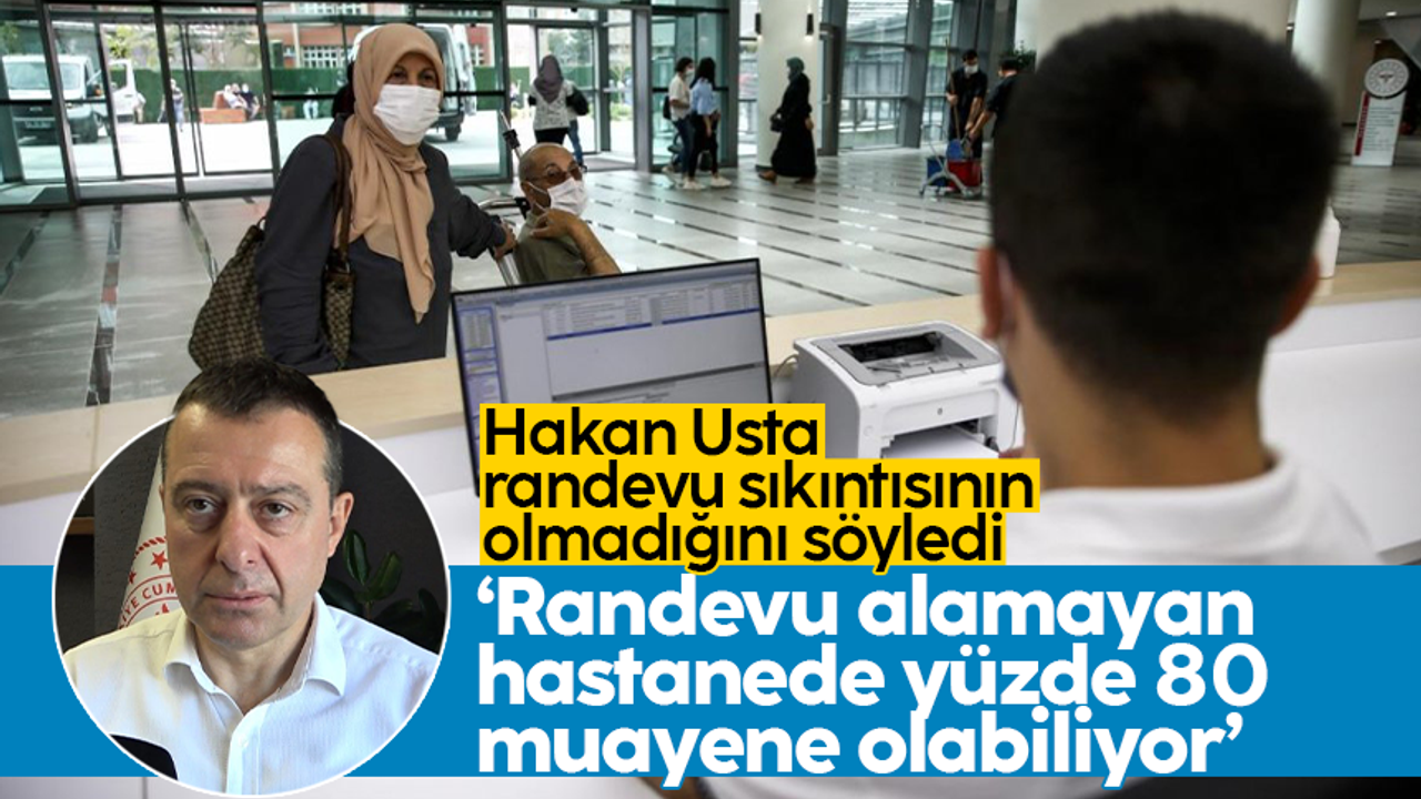 Trabzon İl Sağlık Müdürü Hakan Usta, randevu sisteminde yaşanan sıkıntılara açıklık getirdi