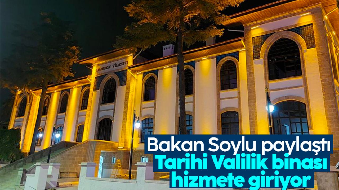 Bakan Soylu’dan Trabzon paylaşımı
