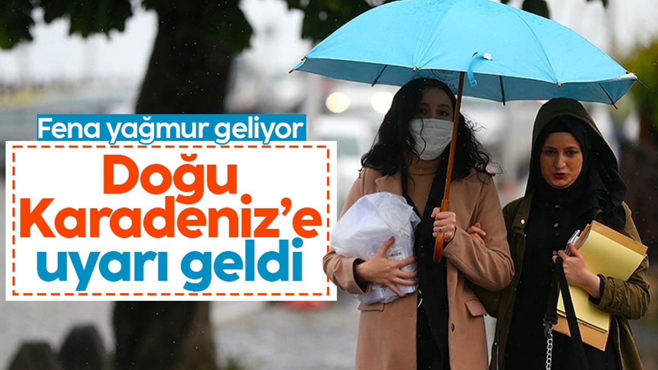 Trabzon ve çevresine kuvvetli yağış uyarısı
