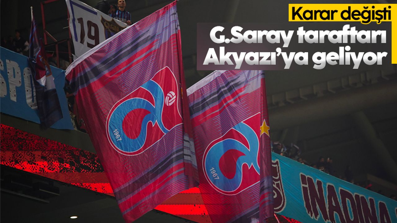 Trabzonspor maçı öncesi Galatasaray taraftarına müjde