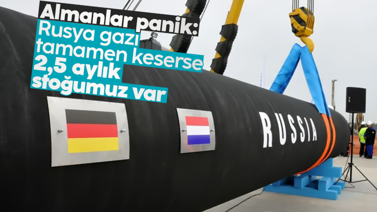 Almanya: "Rusya arzı tamamen keserse gaz stoku en fazla 2.5 ay yetebilir"