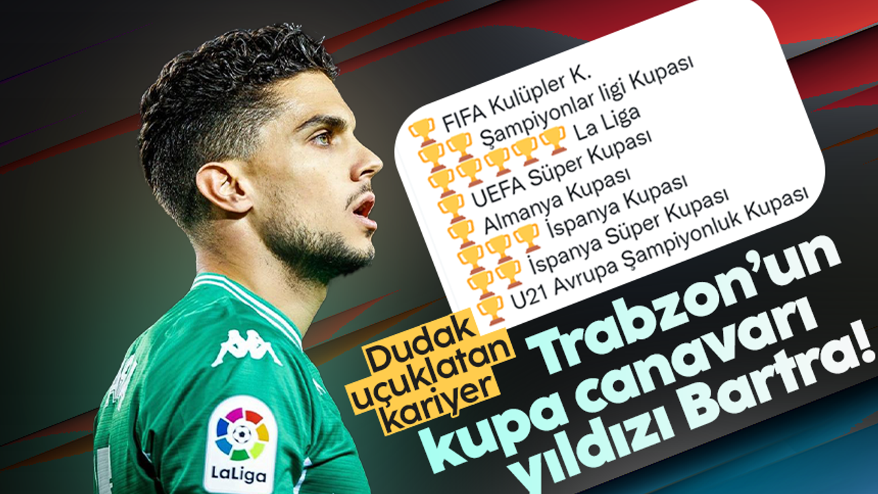 Trabzonspor'un yeni yıldızı Marc Bartra...