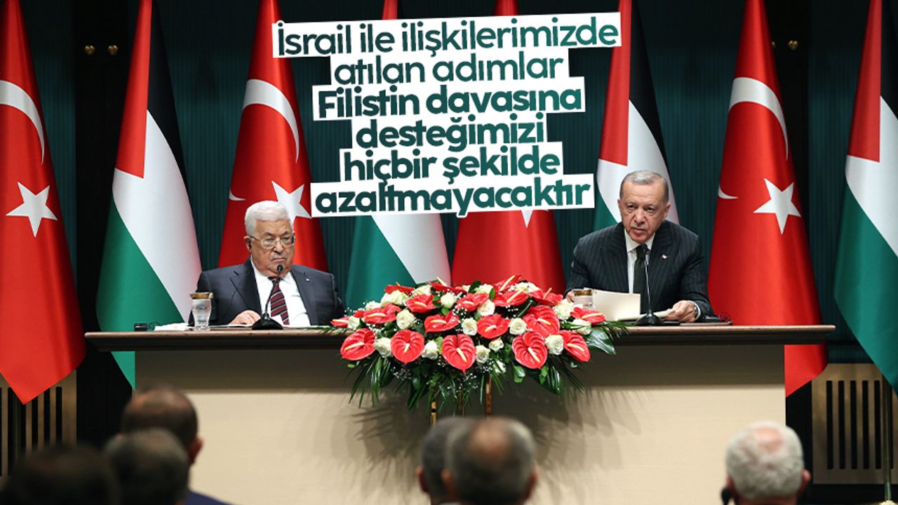 Cumhurbaşkanı Erdoğan: İsrail ile ilişkilerimizde atılan adımlar Filistin davasına desteğimizi azaltmayacak
