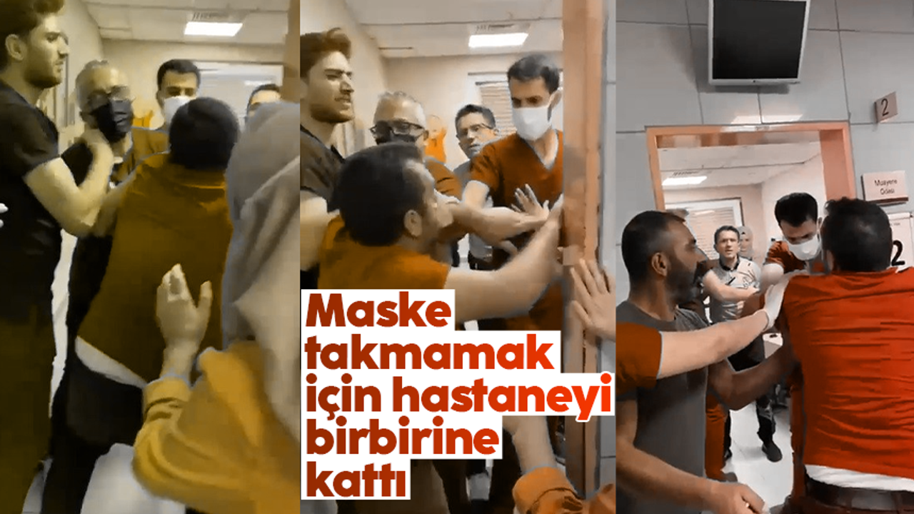 Bursa'da maske takmak istemeyen hasta yakını hastaneyi birbirine kattı