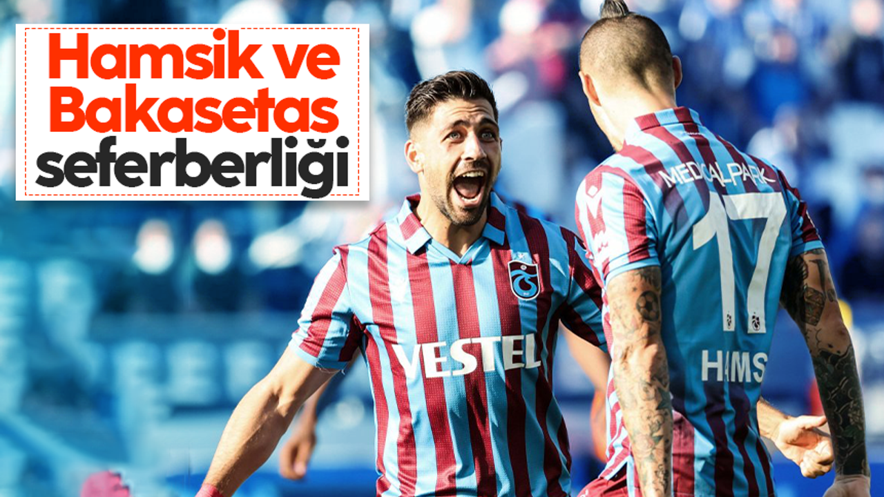 Trabzonspor'da sakatlığı bulunan Bakasetas ve Hamsik'te son durum