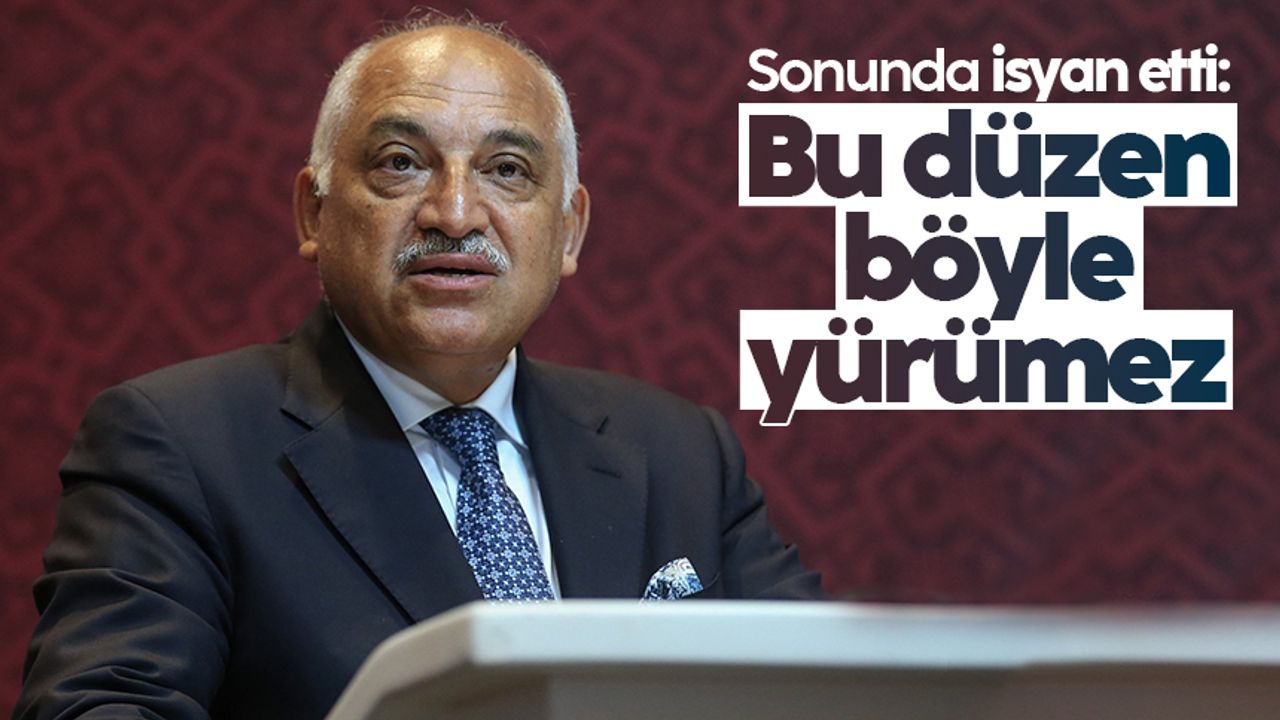 TFF Başkanı Mehmet Büyükekşi rahatsızlığını dile getirdi: "Bu düzen böyle yürümez"