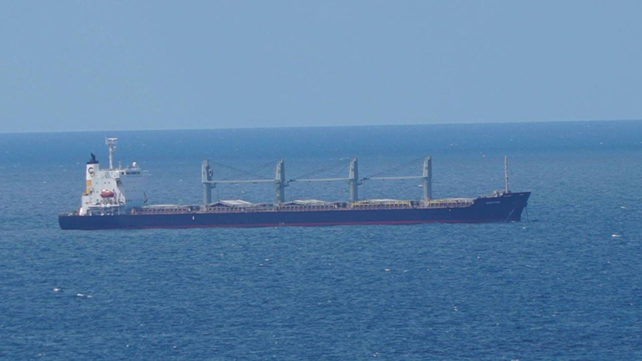 Ukrayna’dan hareket eden mısır yüklü Türk gemisi İstanbul açıklarında demirledi