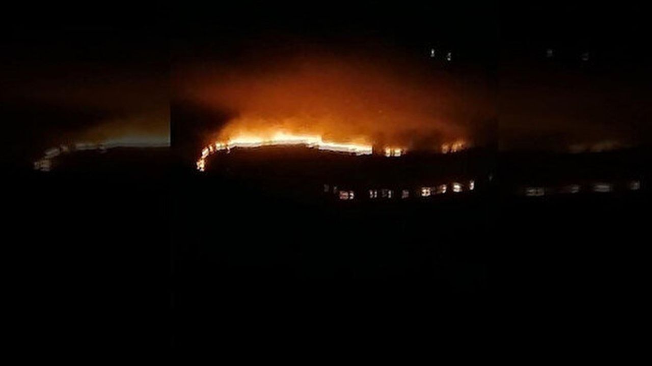 Terör örgütü PKK/YPG üyeleri Pençe-Kilit Operasyonu bölgesinde yangın çıkardı