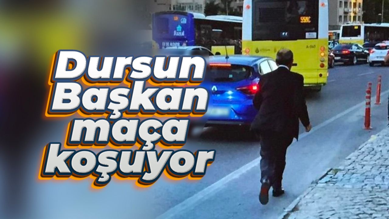 Galatasaray Başkanı Dursun Özbek'i yol kenarında koşarken görenler şaşkınlık yaşadı