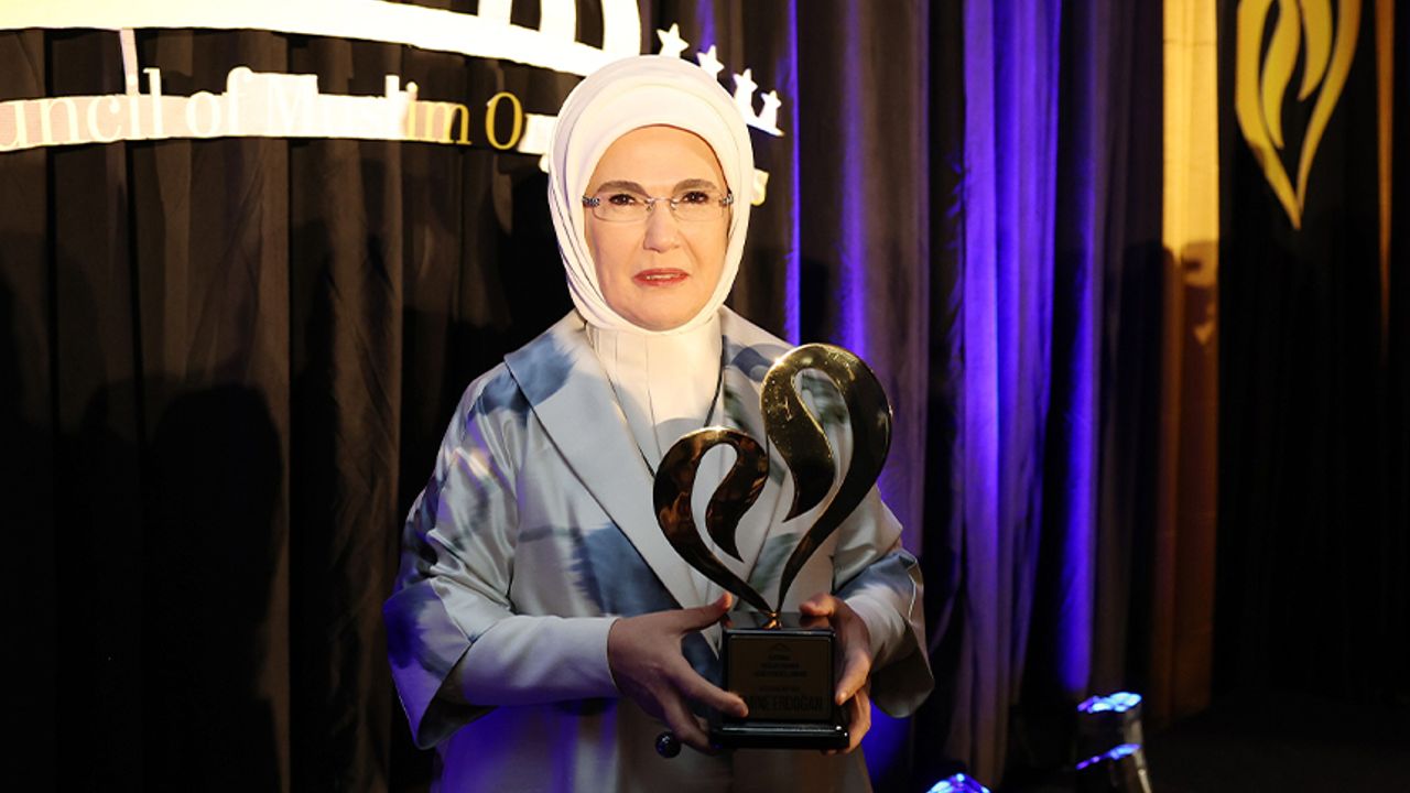 Emine Erdoğan'a ABD'de "Uluslararası Müslüman Kadınlar Başarı ve Topluma Katkı Ödülü"