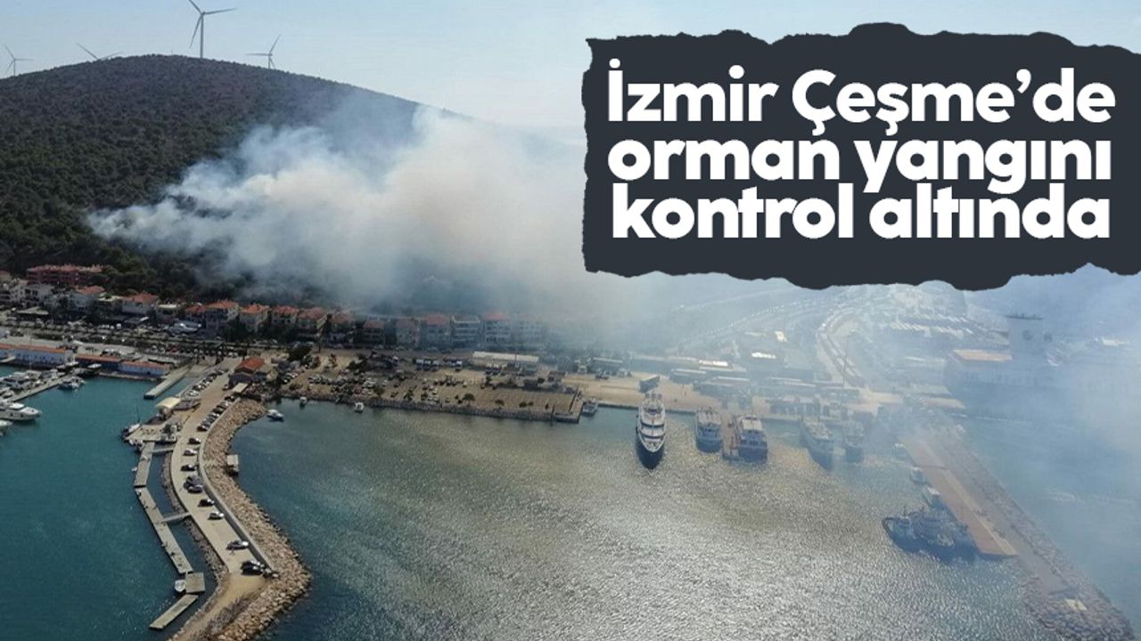 İzmir Çeşme'deki orman yangını kontrol altında