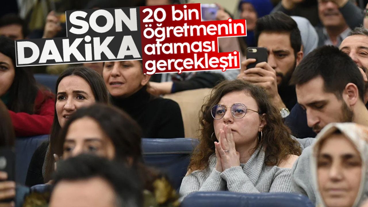 Cumhurbaşkanı Erdoğan'ın katılımıyla 20 bin öğretmen ataması yapıldı