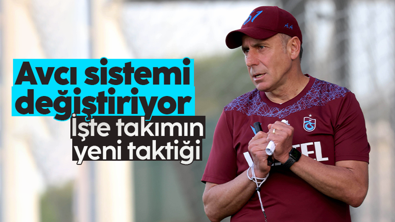 Abdullah Avcı taktiği değiştiriyor: İşte Trabzonspor'un yeni sistemi