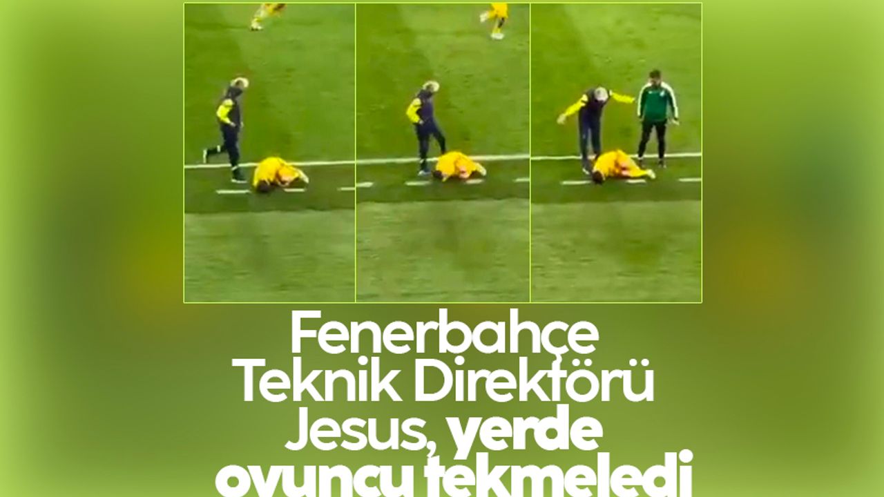 Fenerbahçe Teknik Direktörü Jesus, İstanbulspor'lu oyuncuyu tekmeledi