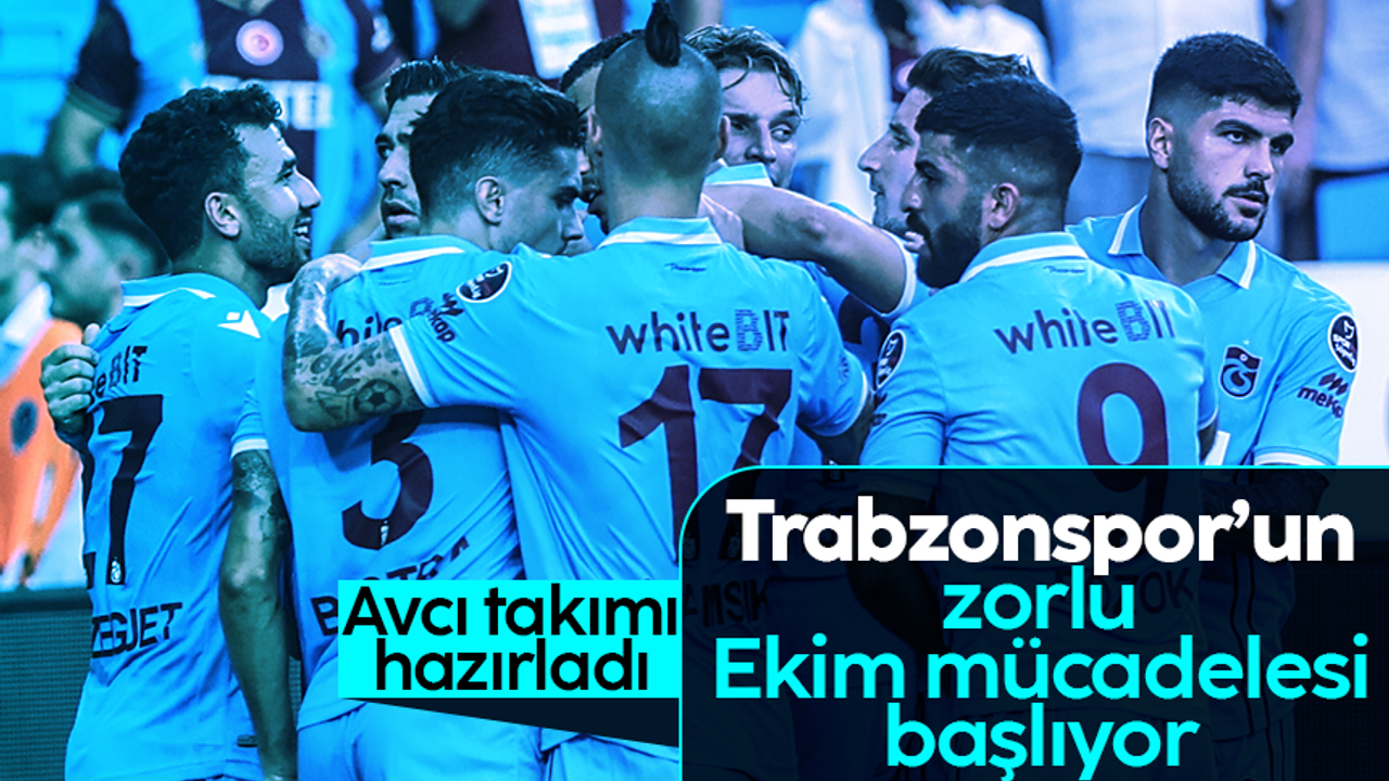 Trabzonspor, Ekim ayı mücadelesine hazır