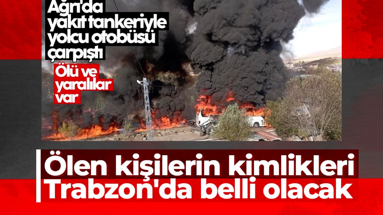 Feci kaza ölen kişilerin kimlikleri Trabzon'da tespit edilecek