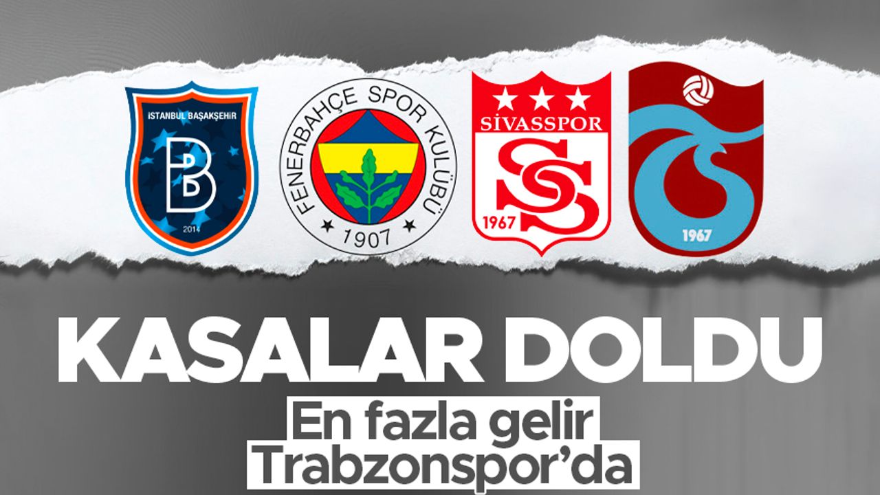 Başakşehir, Fenerbahçe, Trabzonspor ve Sivasspor kasasını doldurdu