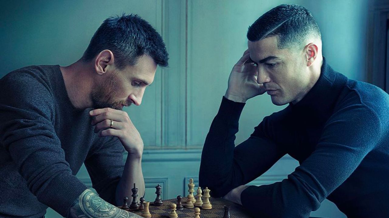 Messi ve Ronaldo'nun 'satranç' fotoğrafı 2022 Dünya Kupası'nda gerçek oldu