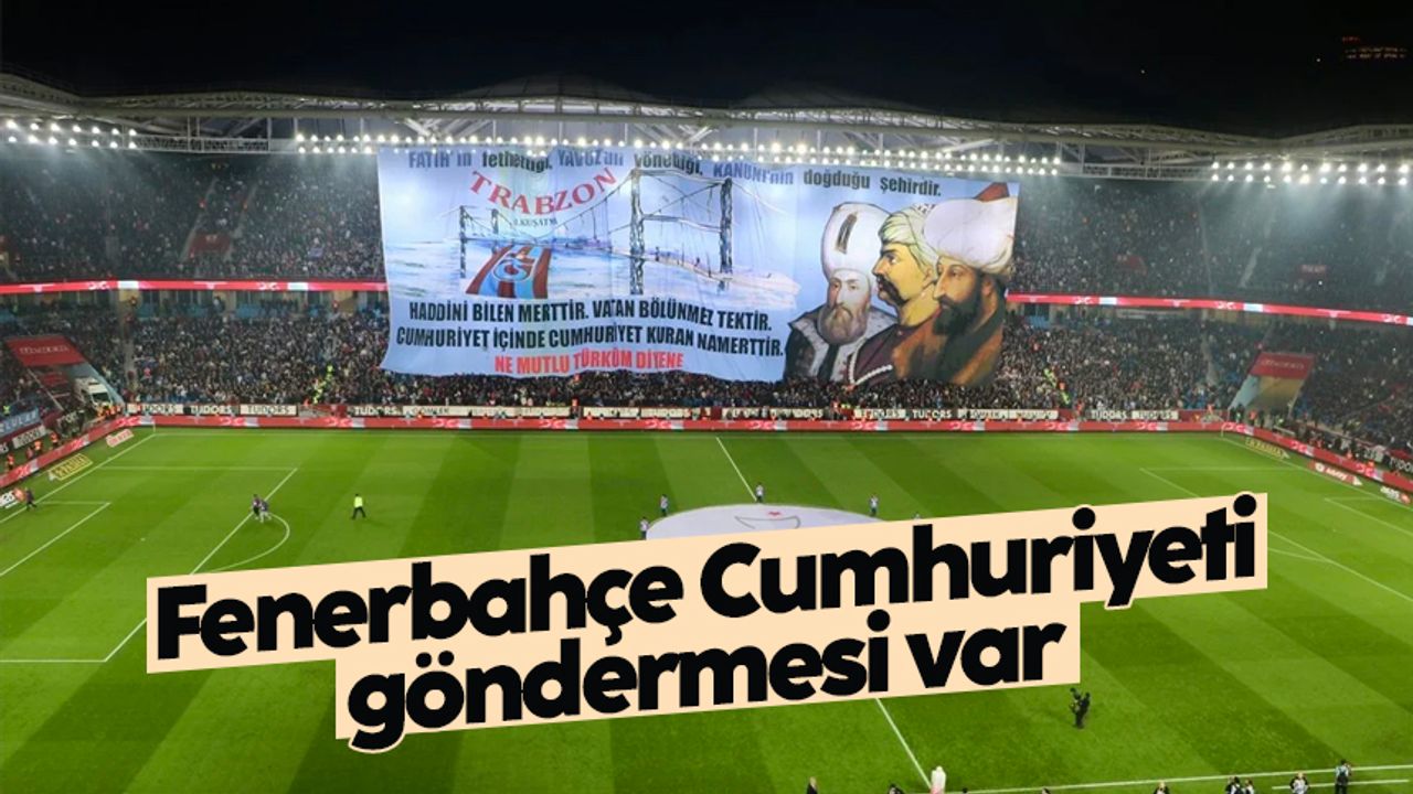 Trabzonspor'dan dikkat çeken pankart