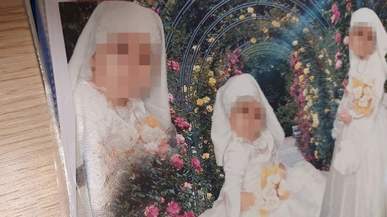 Hiranur Vakfı kurucusunun 6 yaşında 'evlendirilen' çocuğunun gelinlikli fotoğrafı ortaya çıktı