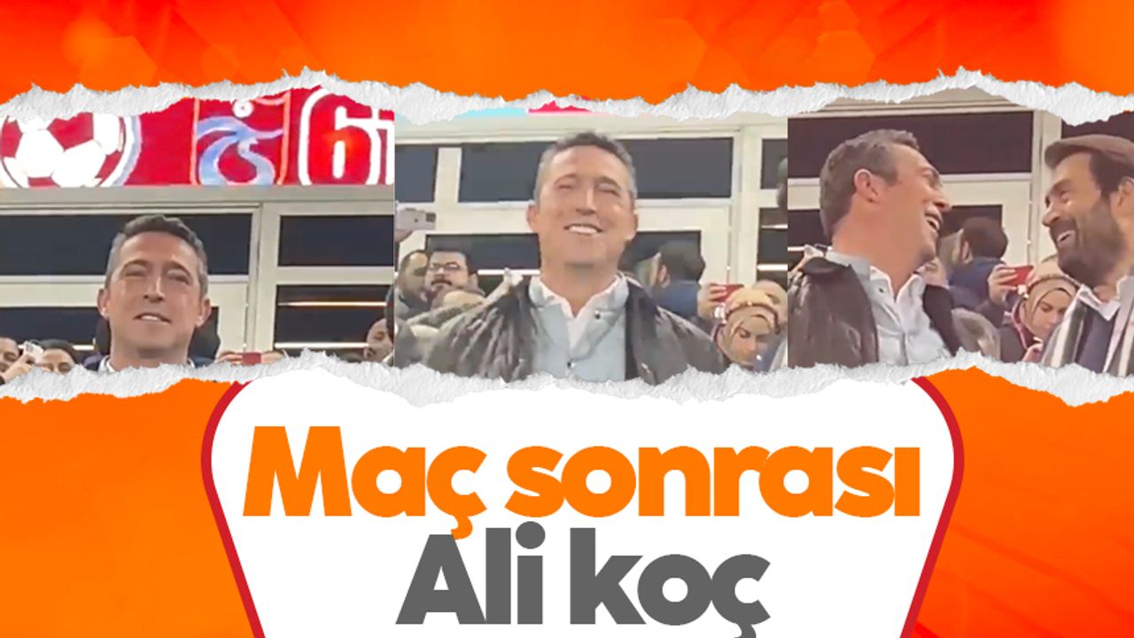 Ali Koç'un Trabzonspor kutlamalarındaki keyifli halleri