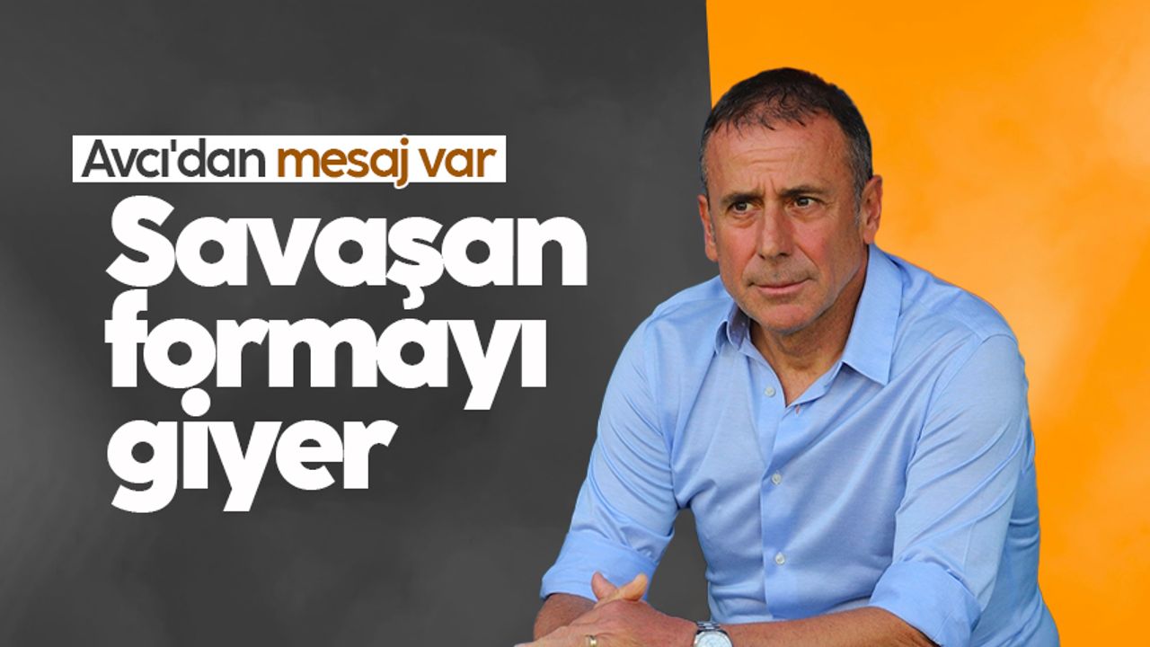 Trabzonspor'da Abdullah Avcı'dan mesaj var