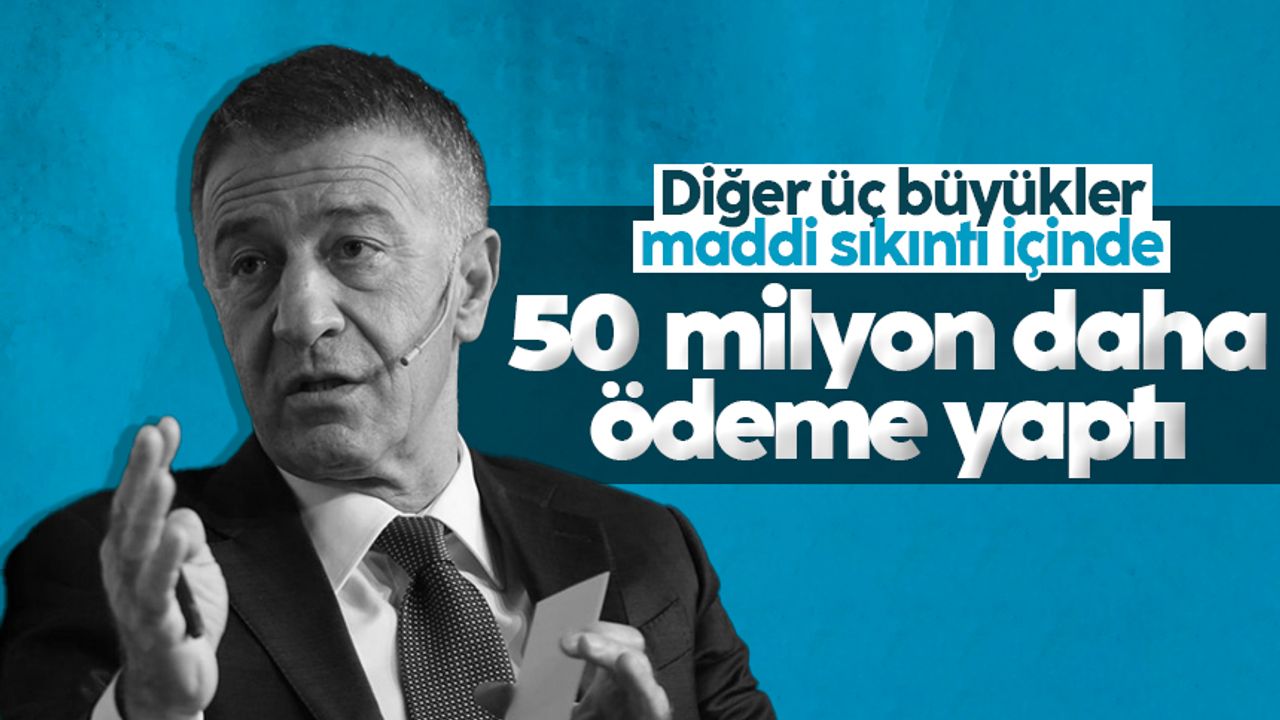 Trabzonspor'dan 50 milyonluk ödeme