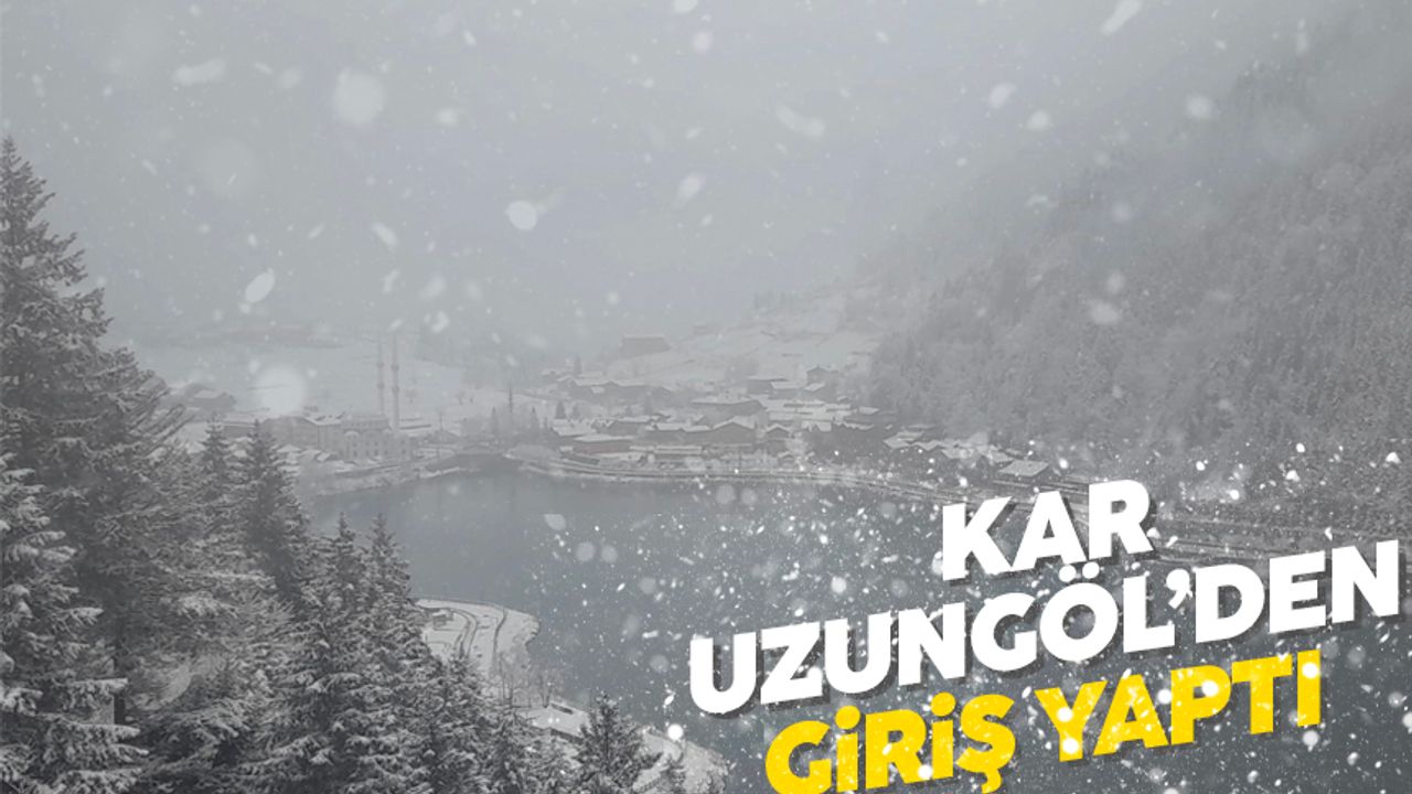 Trabzon'da yılın ilk kar yağışı görüldü