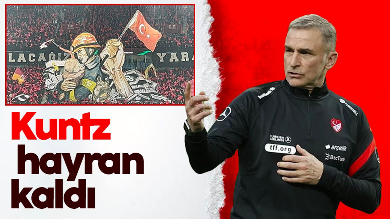 Milli takım teknik direktörü Kuntz Trabzon'da gördüğü manzaraya hayran kaldı