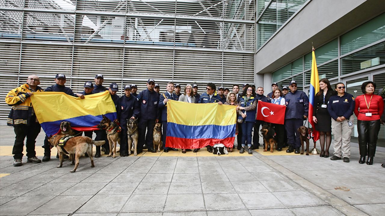 Kolombiya'dan Türkiye'ye 45 kişilik ekip desteği