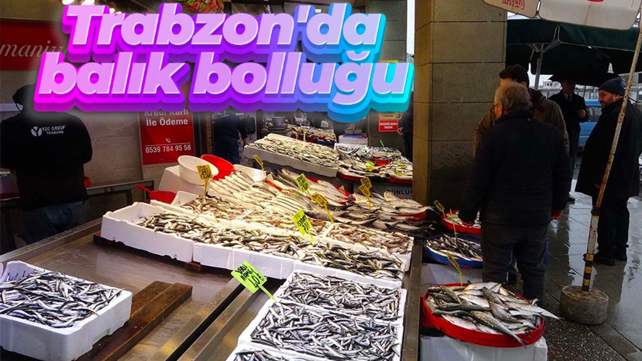Trabzon'da balık tezgahlarında çeşit bolluğu