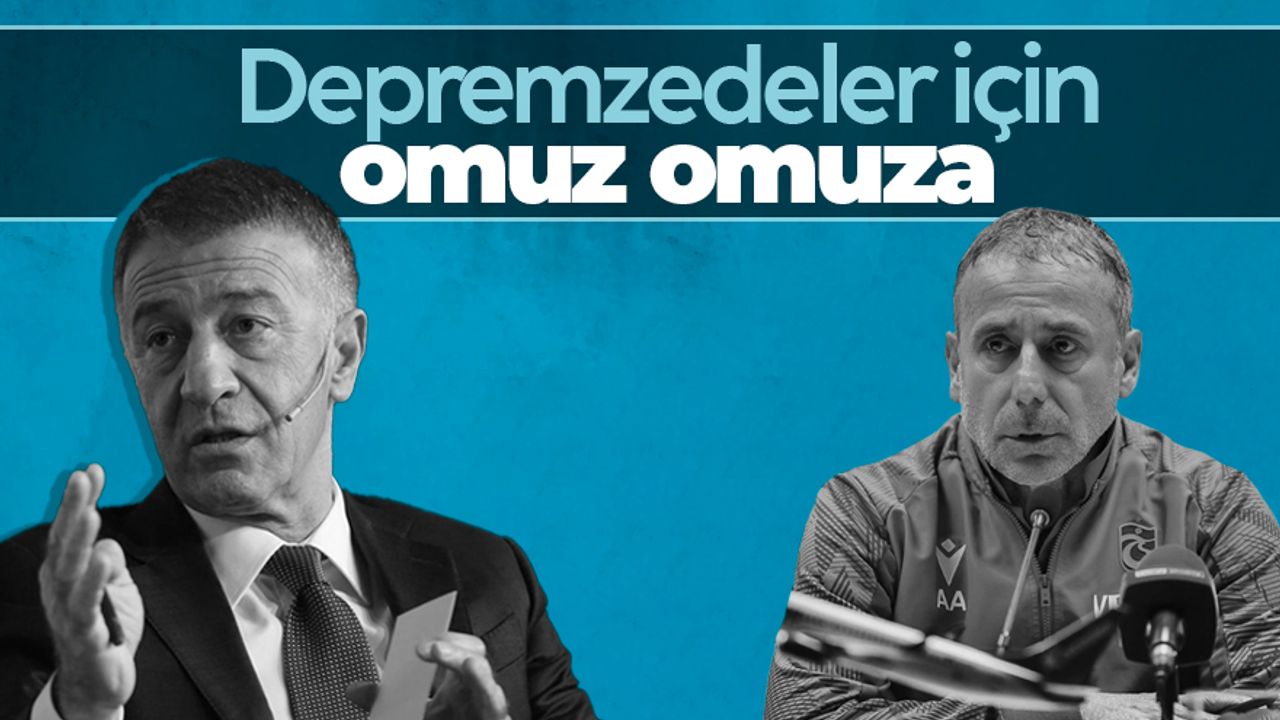 Trabzonspor, depremzedeler için ‘Omuz Omuza’