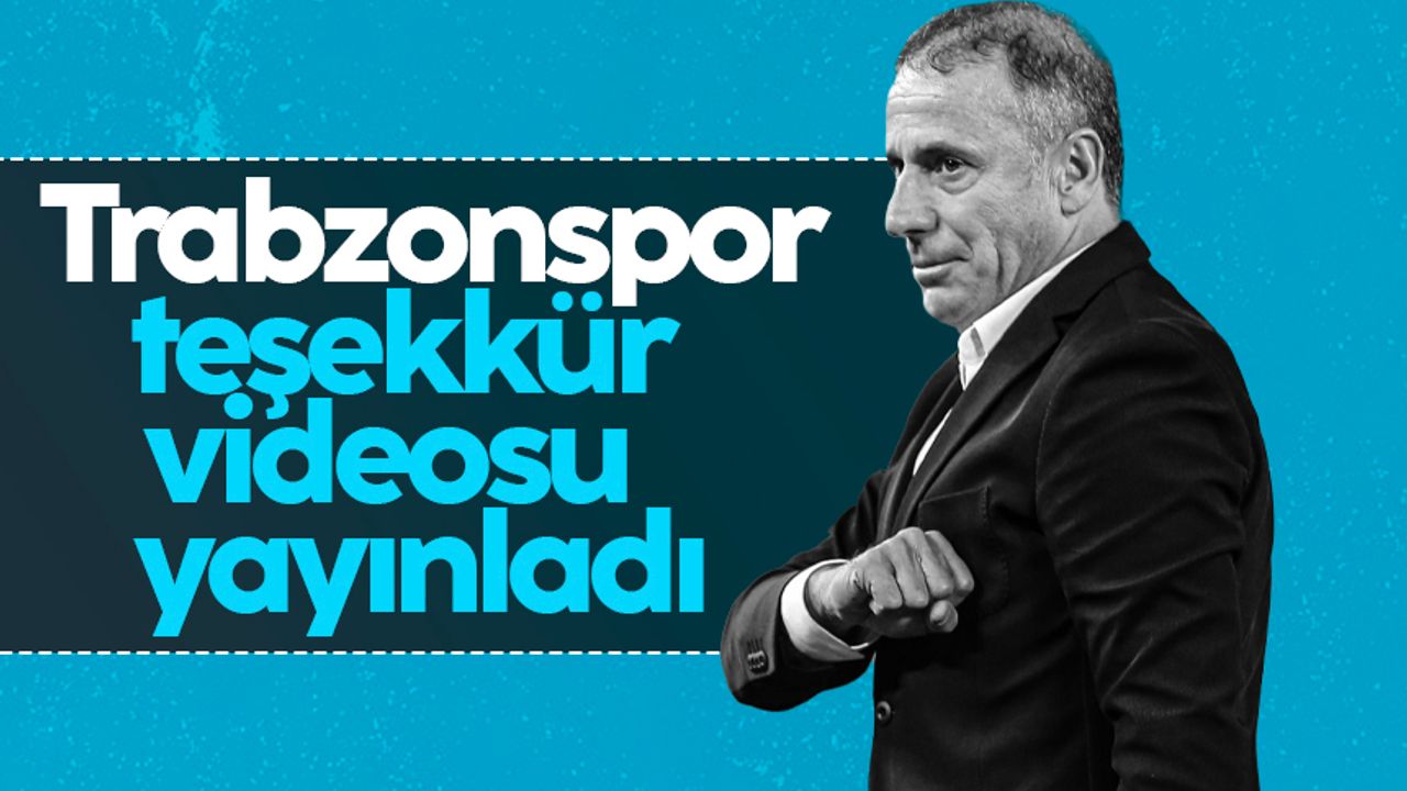 Trabzonspor'dan Avcı'ya veda mesajı