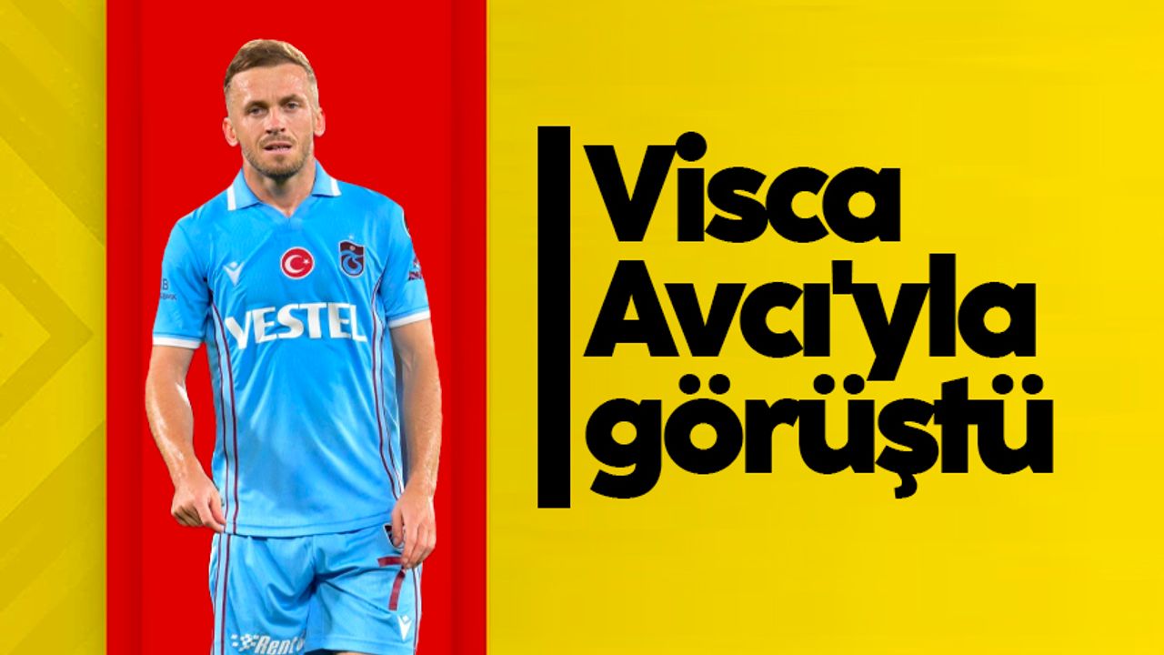 Trabzonspor'da Edin Visca, Abdullah Avcı'yla görüştü