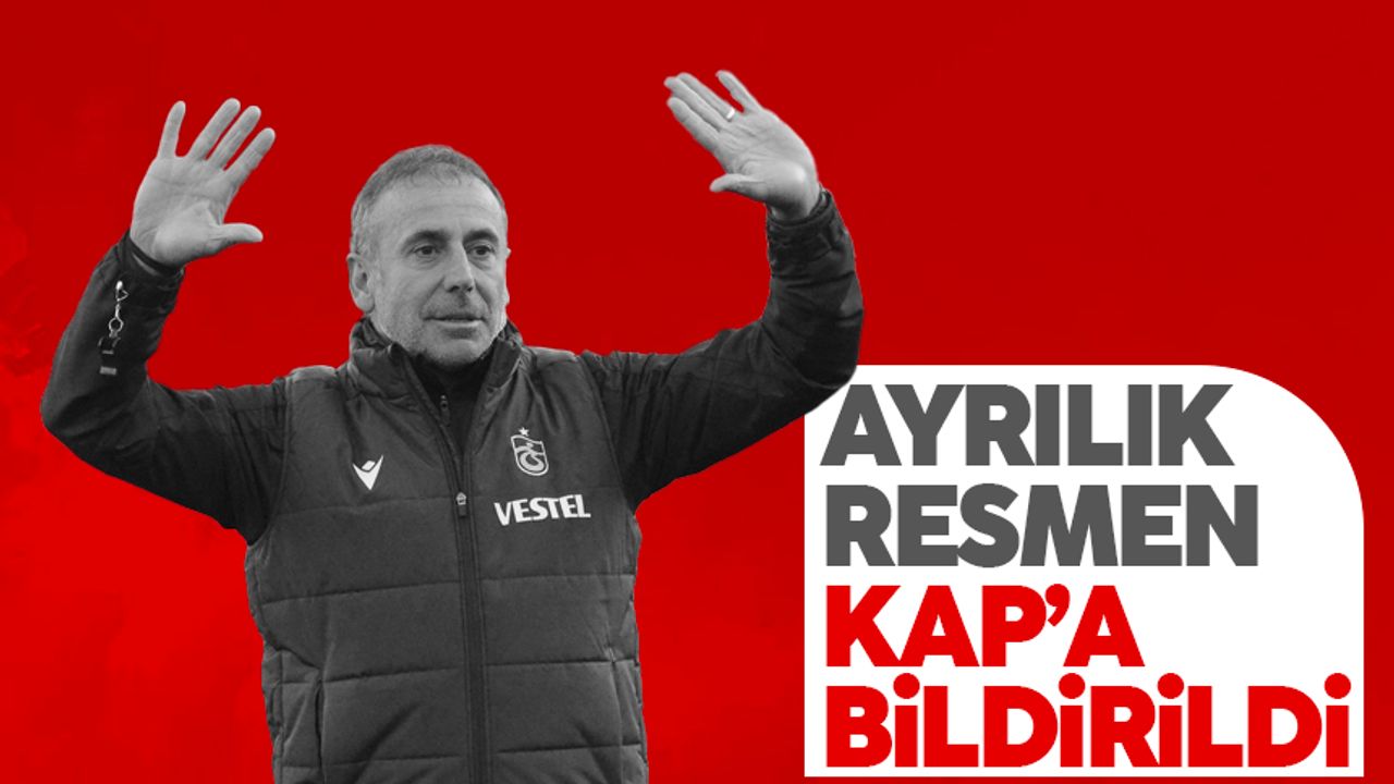 Trabzonspor, Abdullah Avcı'yı KAP'a bildirdi