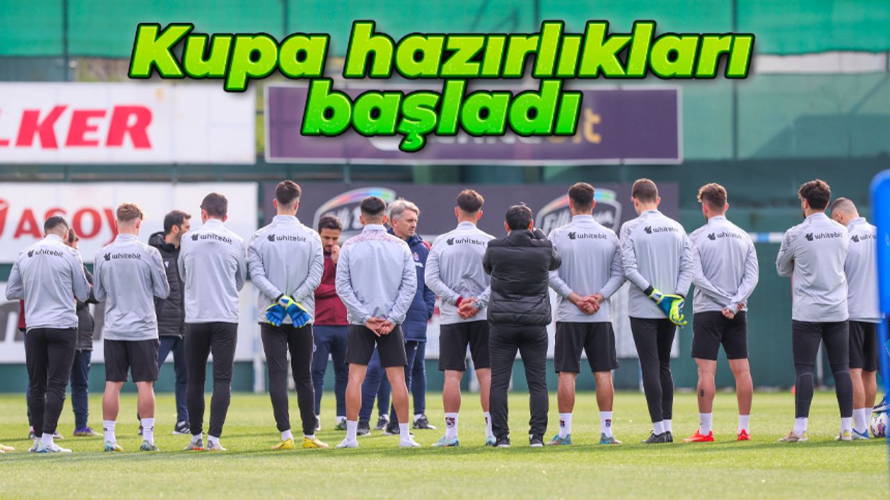 Trabzonspor'un MKE Ankaragücü maçı hazırlıkları başladı