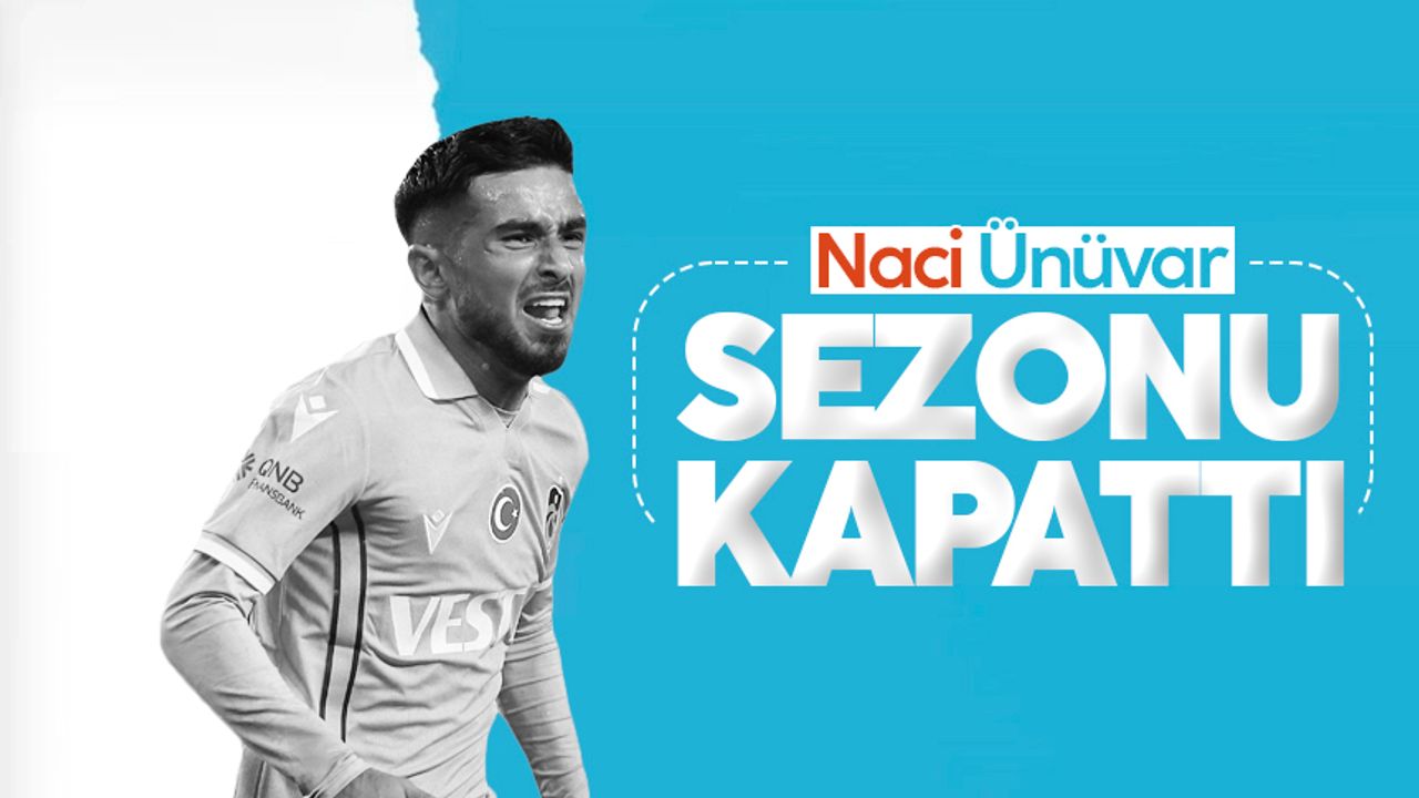Trabzonspor'da Naci Ünüvar sezonu kapattı