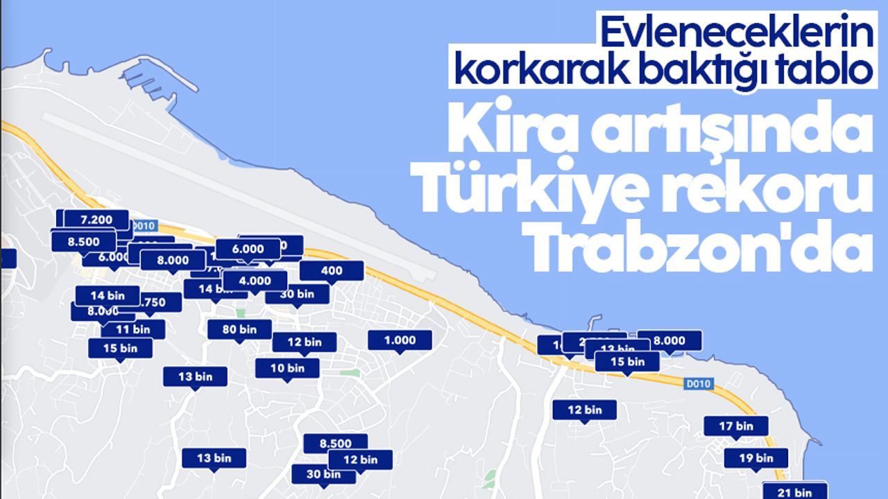 Kirada yıllık artış mayısta yüzde 100'ü geçti: Türkiye rekoru Trabzon'da