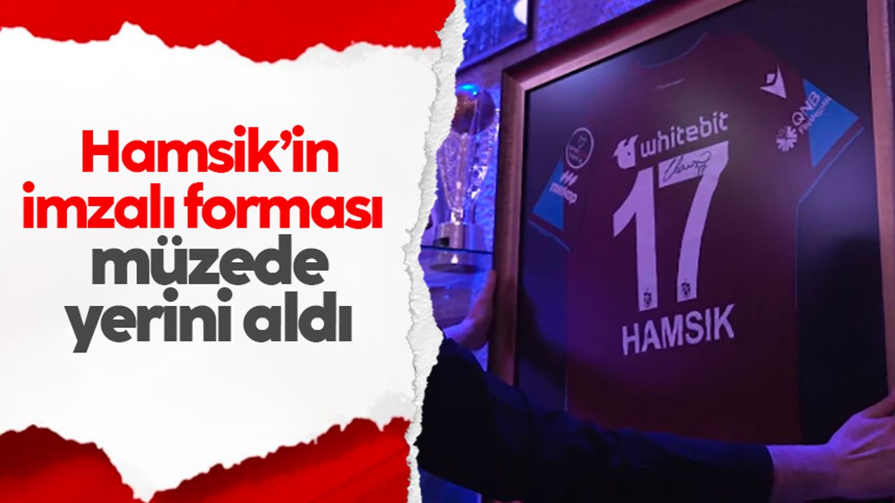Marek Hamsik’in imzalı forması Trabzonspor müzesinde