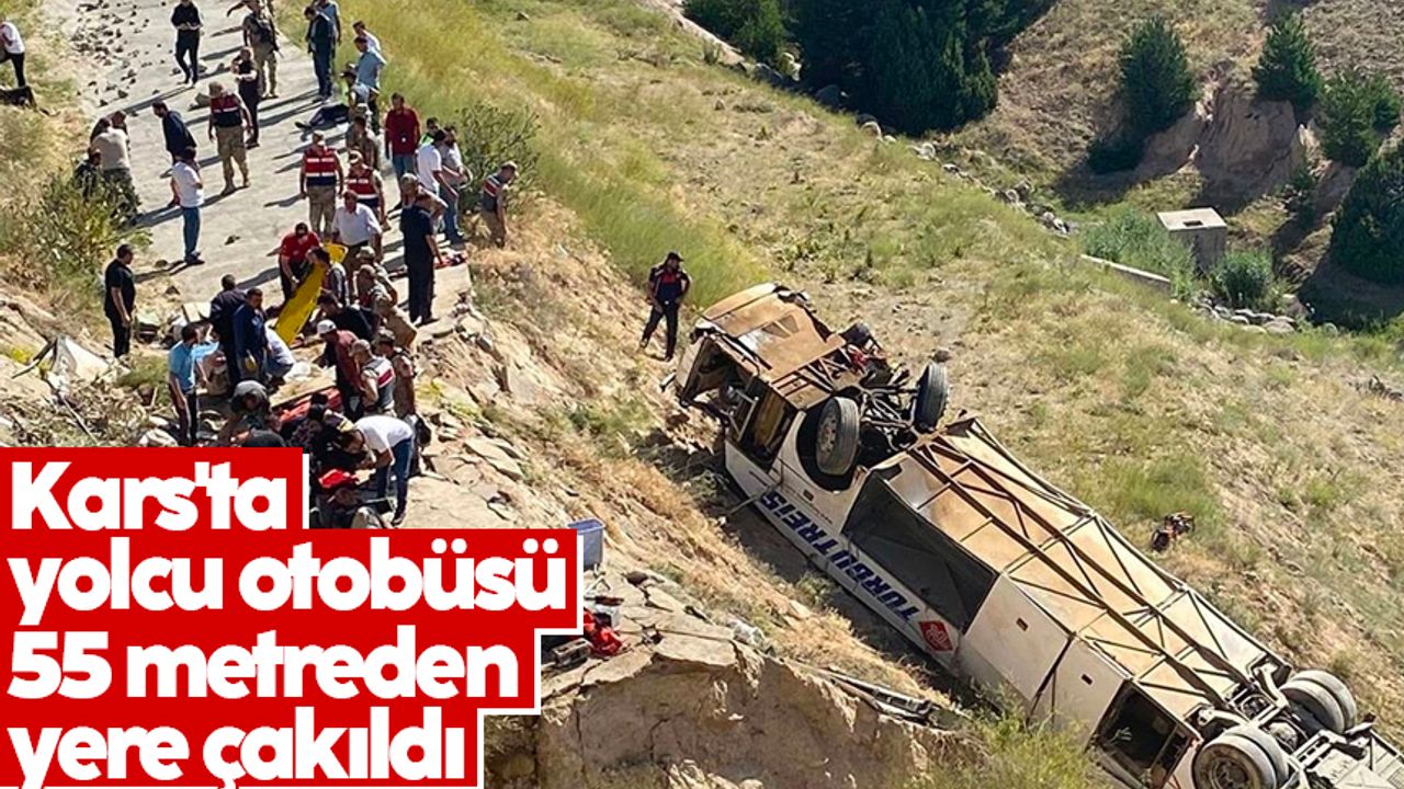 Kars Sarıkamış'ta yolcu otobüsü viyadükten düştü: Çok sayıda ölü ve yaralı var