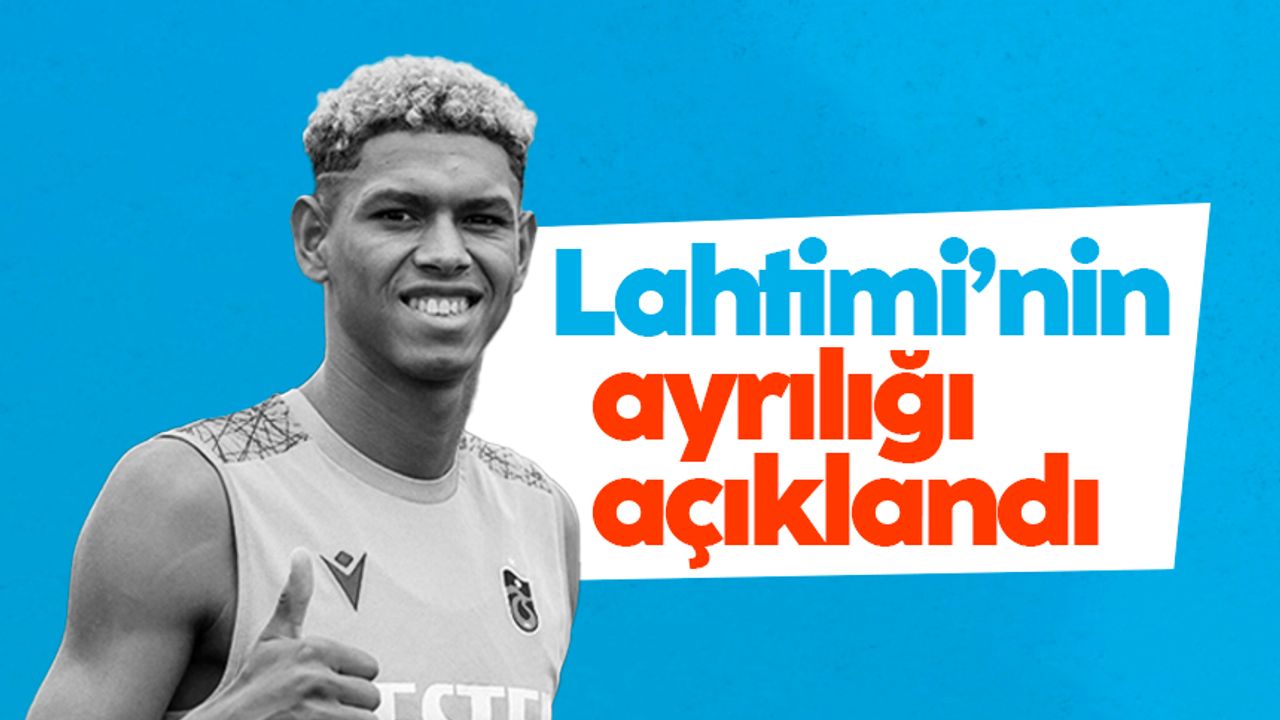 Trabzonspor Lahtimi'nin kiralandığını KAP'a bildirdi