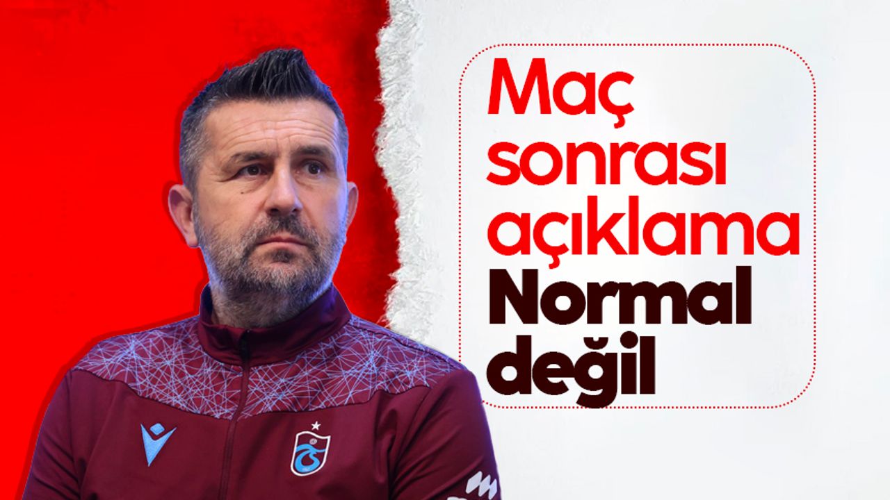Trabzonspor'da Teknik Direktör Bjelica'dan AEK maçı sonrası flaş sözler